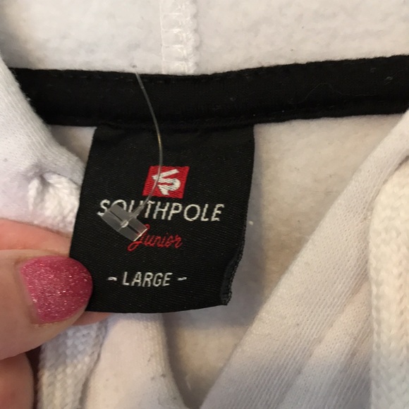 NASA HOODIE SWEATSHIRT WHITE SIZE JUNIOR LARGE GREAT CONDITION! - Picture 2 of 6